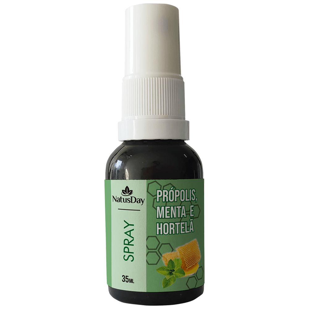 Spray Extrato Própolis, Menta E Hortelã Natusday 35ml