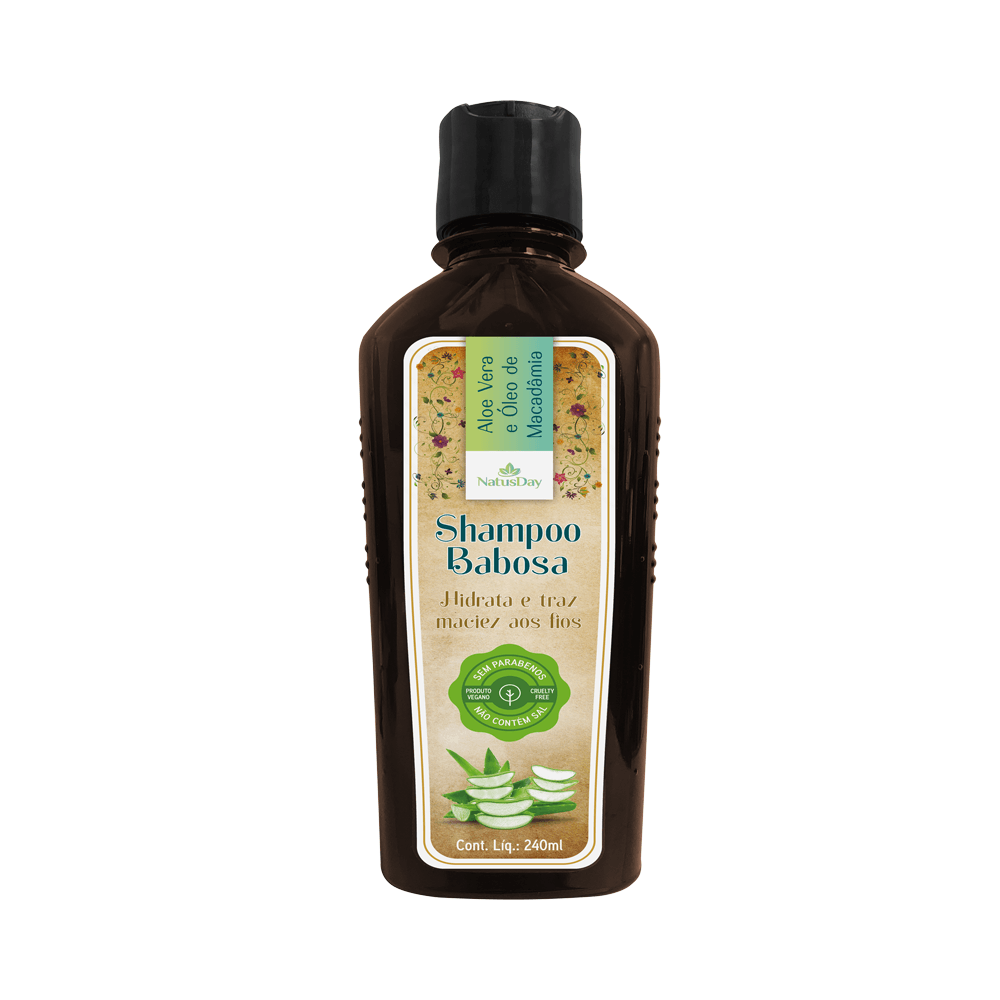 Shampoo Natusday De Babosa Com Aloe Vera E Óleo De Macadâmia 240ml