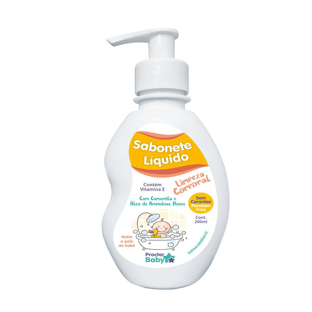 Sabonete Líquido Camomila E Amêndoa Doce Procter Baby