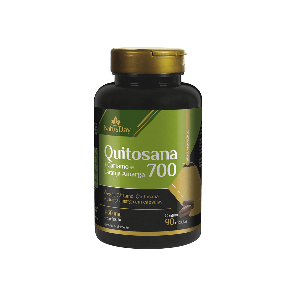 Suplemento Alimentar Quitosana 700 Natusday 90 Cápsulas
