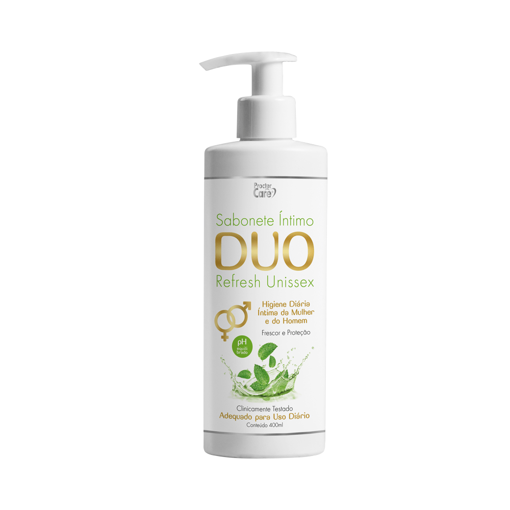 Sabonete Íntimo Duo Refresh Para Homens E Mulheres 400ml