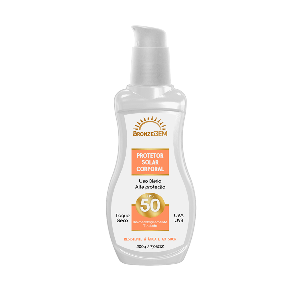 Protetor Solar Corporal Fps 50 Proteção Uva E Uvb 200ml