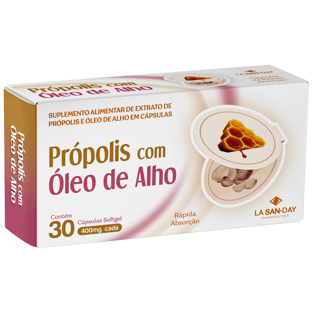 Própolis + Óleo de Alho 30 Cápsulas