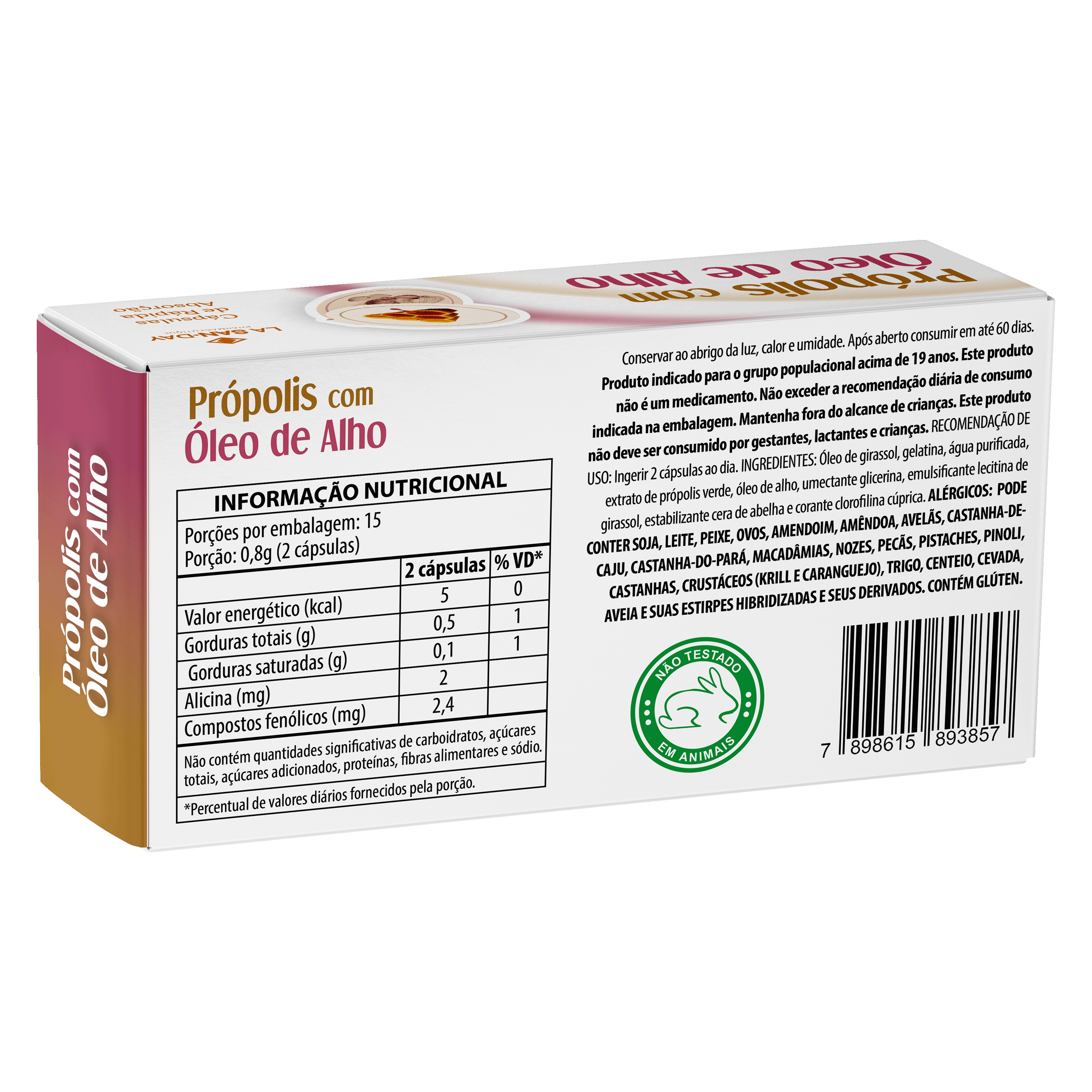 Própolis + Óleo de Alho 30 Cápsulas
