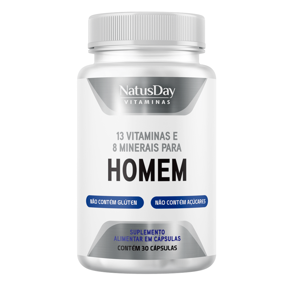 Suplemento Alimentar Polivitamínico para Homens Natusday