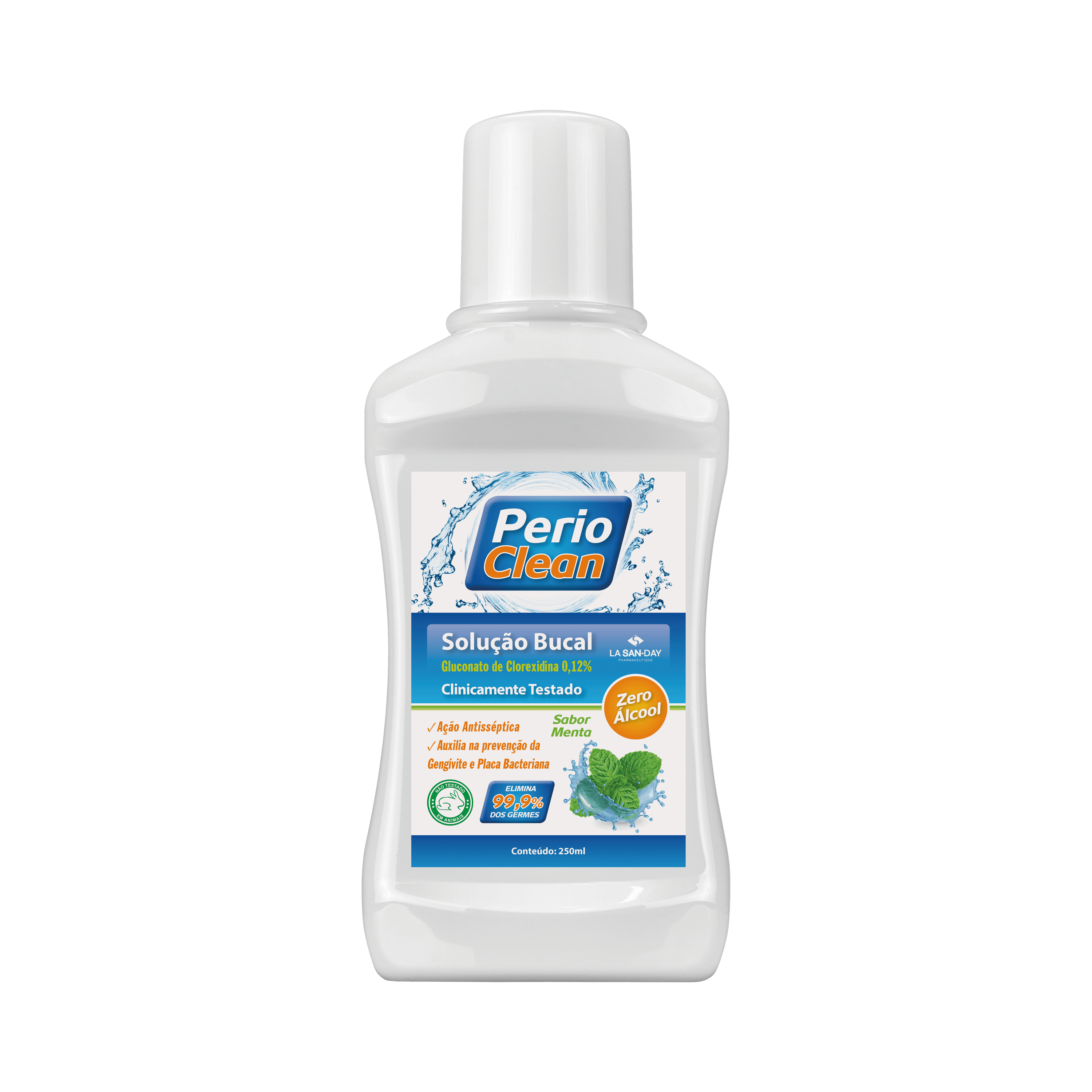 Antisséptico Bucal Sem Álcool com Gluconato de Clorexidina Sabor Menta