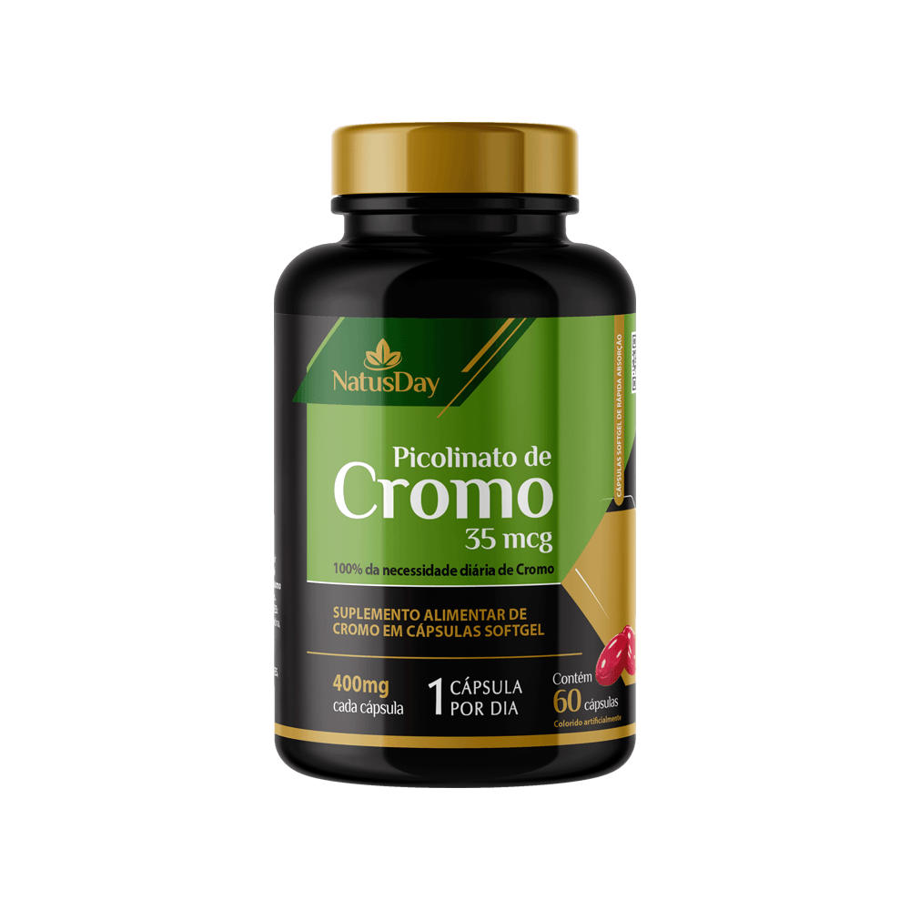 Picolinato De Cromo Natusday 60 Cápsulas