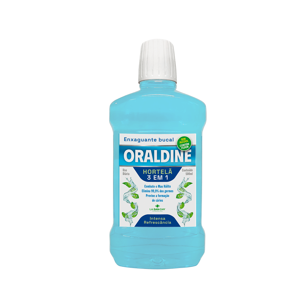 Enxaguante Bucal Oraldine Hortelã com Flúor 500ml
