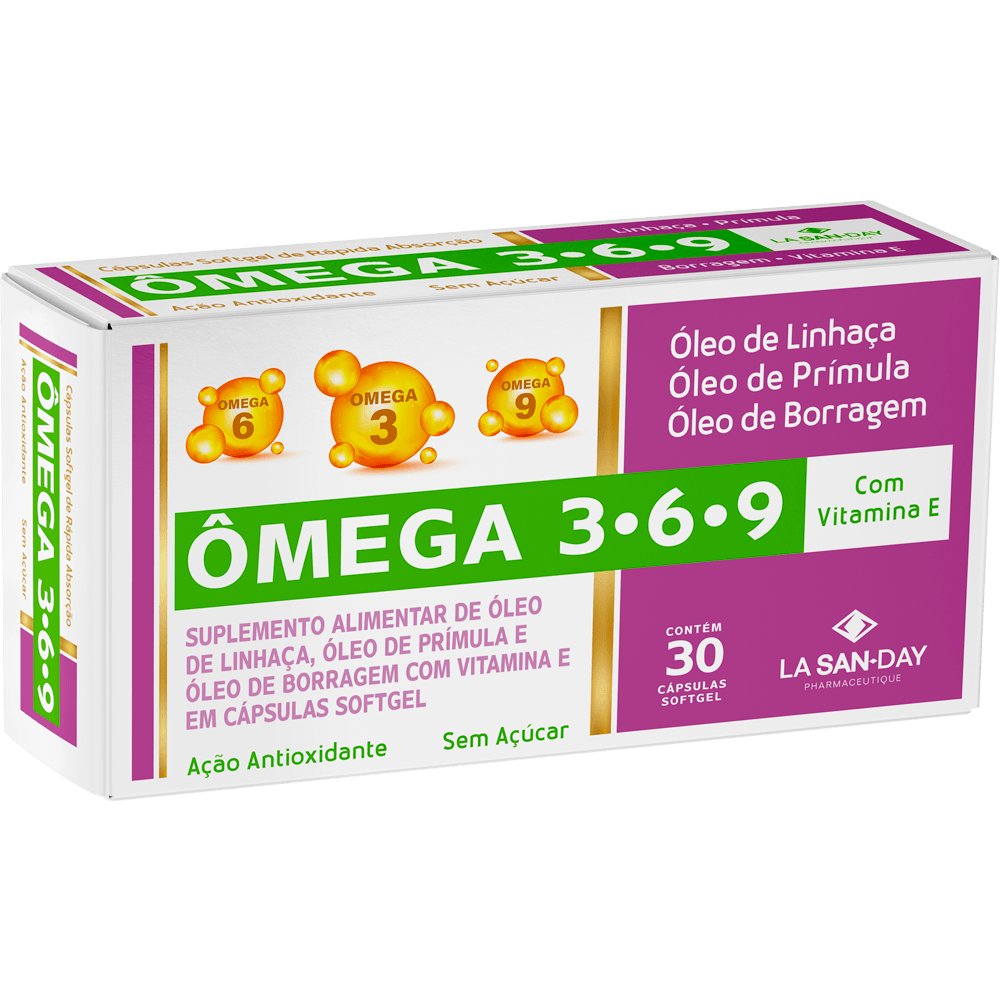 Suplemento De Vitamina E Com Ômega 3, 6 E 9 30 Cápsulas