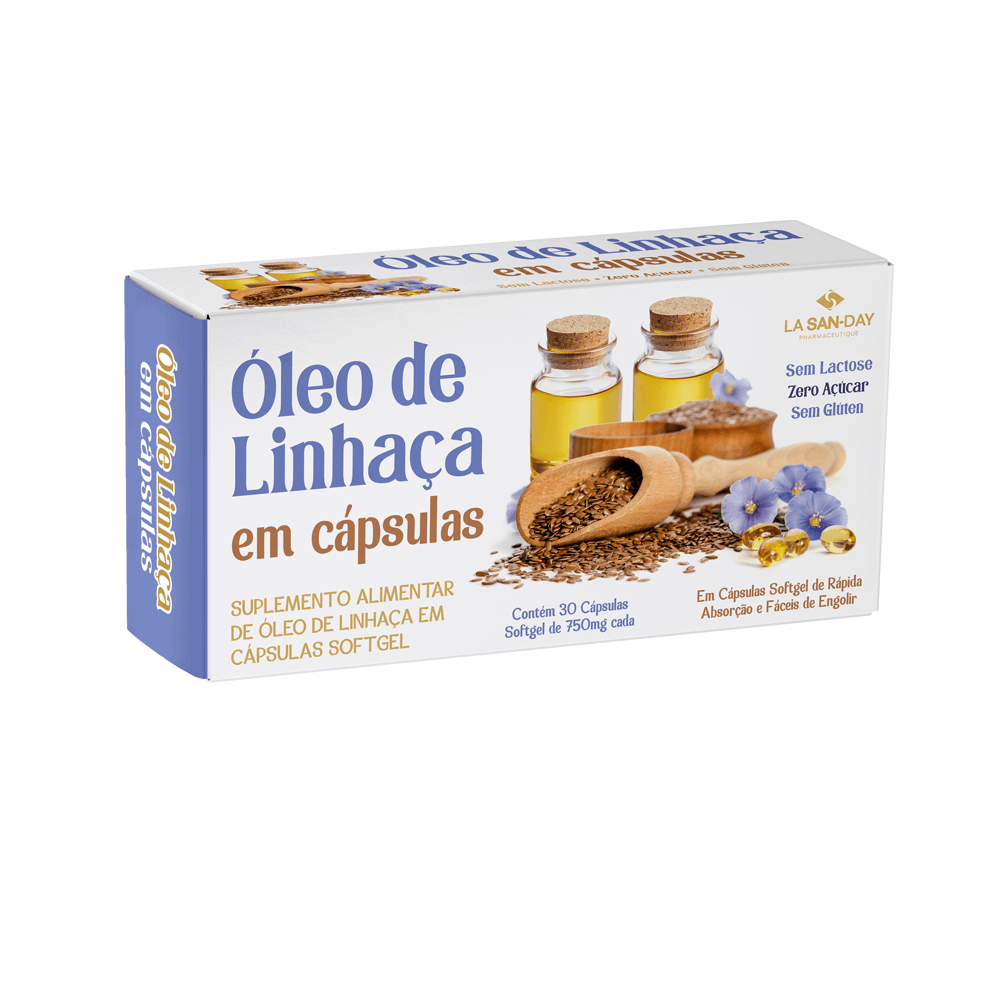 SUPLEMENTO ALIMENTAR DE ÓLEO DE LINHAÇA EM CÁPSULAS