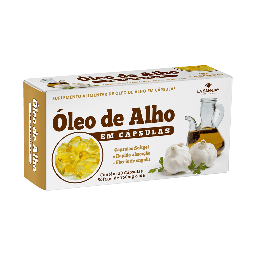 Suplemento Alimentar de Óleo de Alho 30 Cápsulas