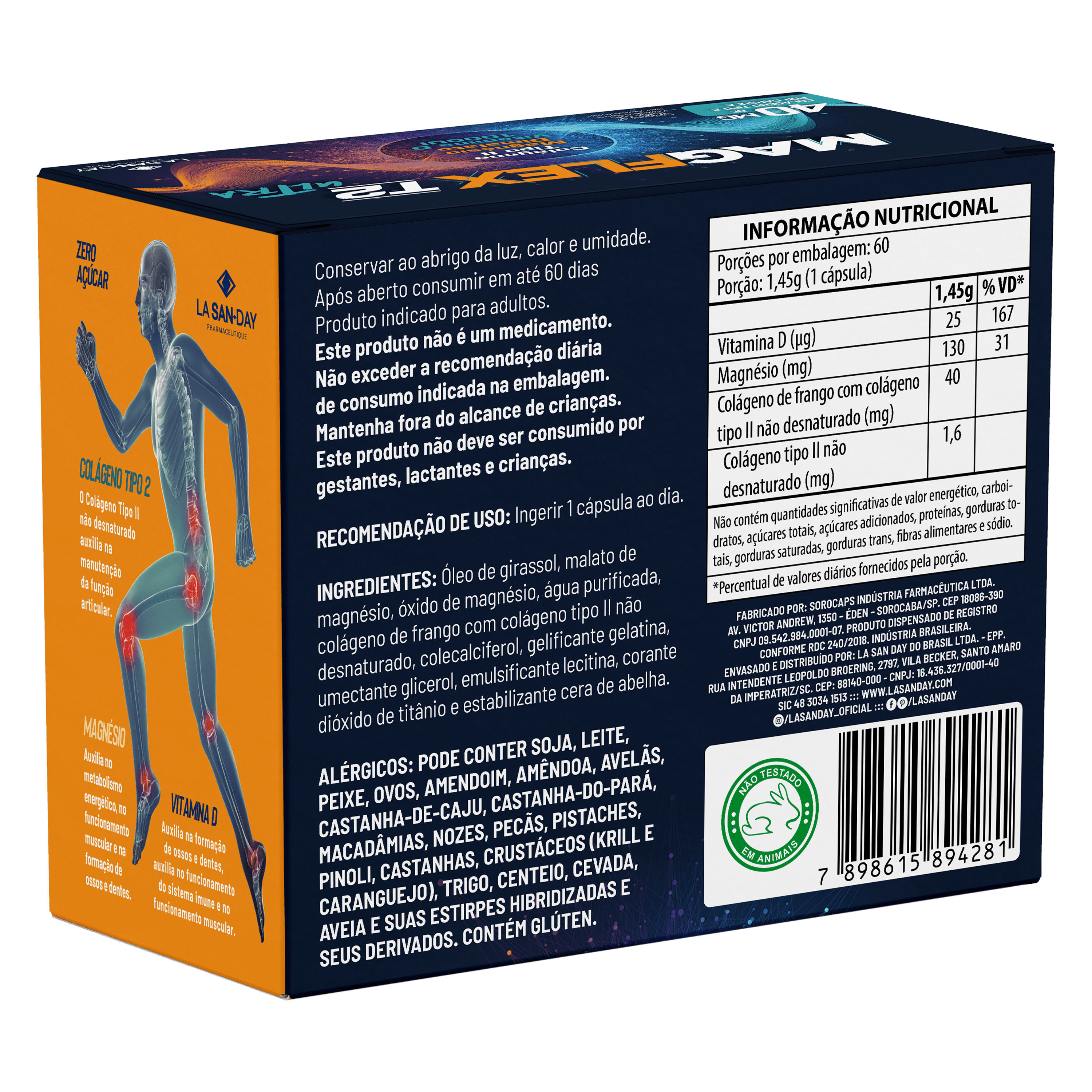 Magnésio Bisglicinato 60 Cápsulas Softgel