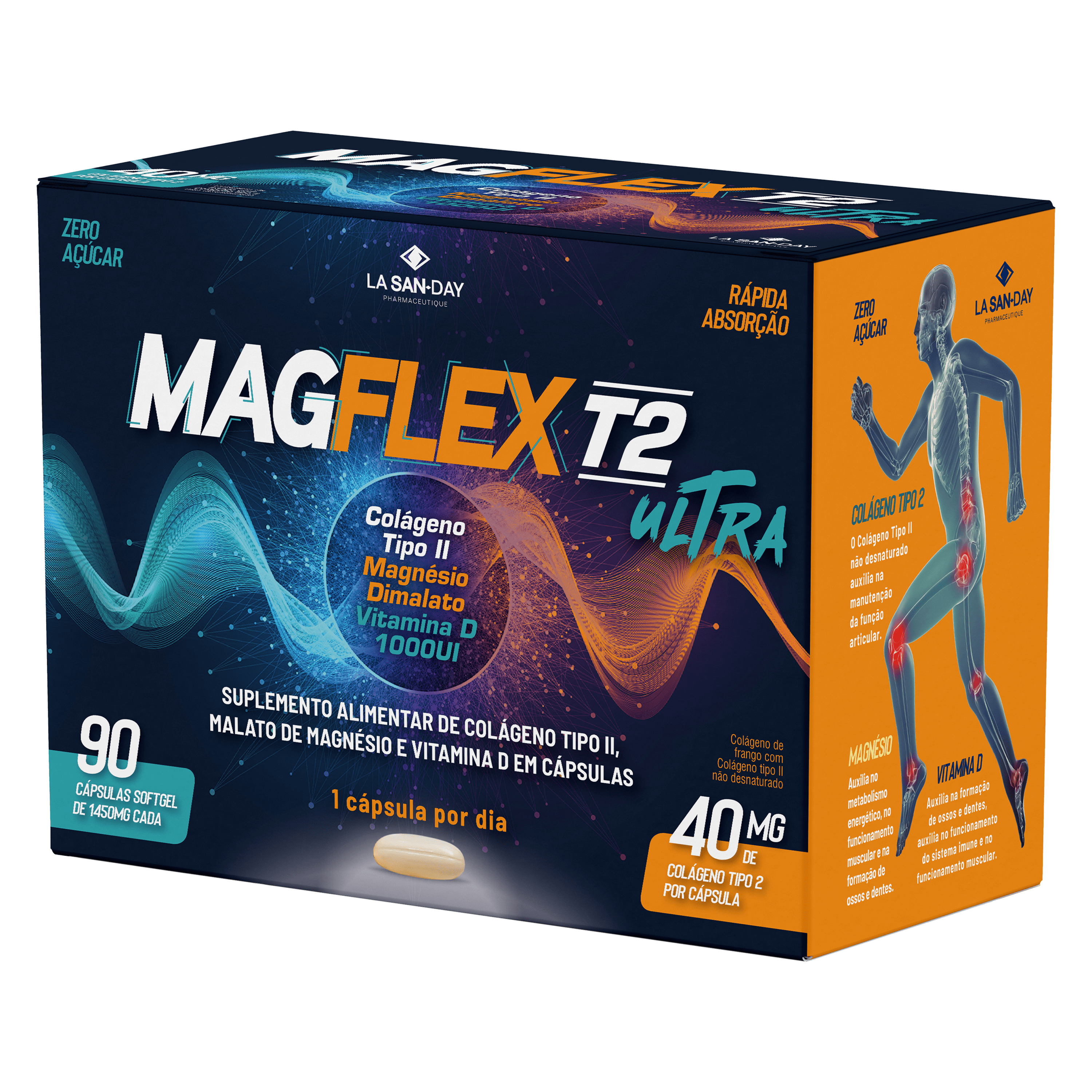 Magflex T2 Ultra La San Day 90 Cápsulas