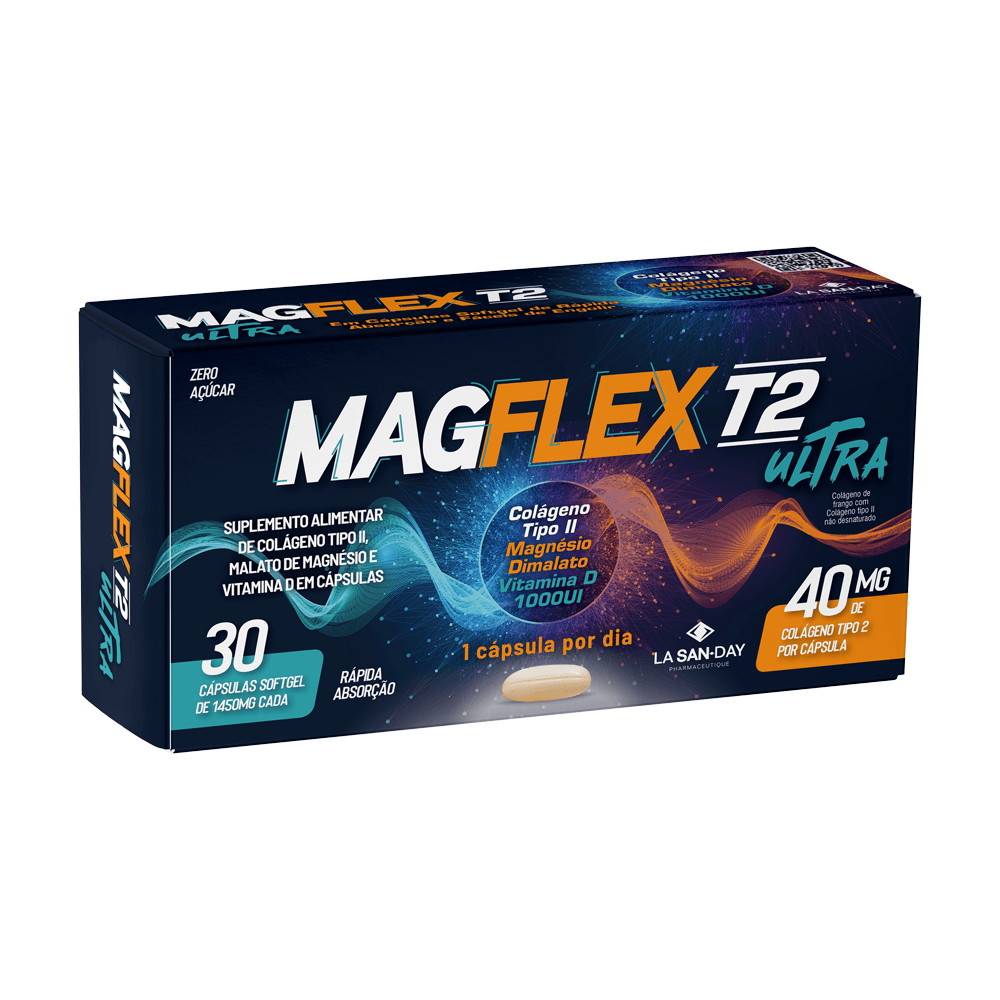Colágeno Tipo II + Magnésio e Vitamina D 30 Cápsulas