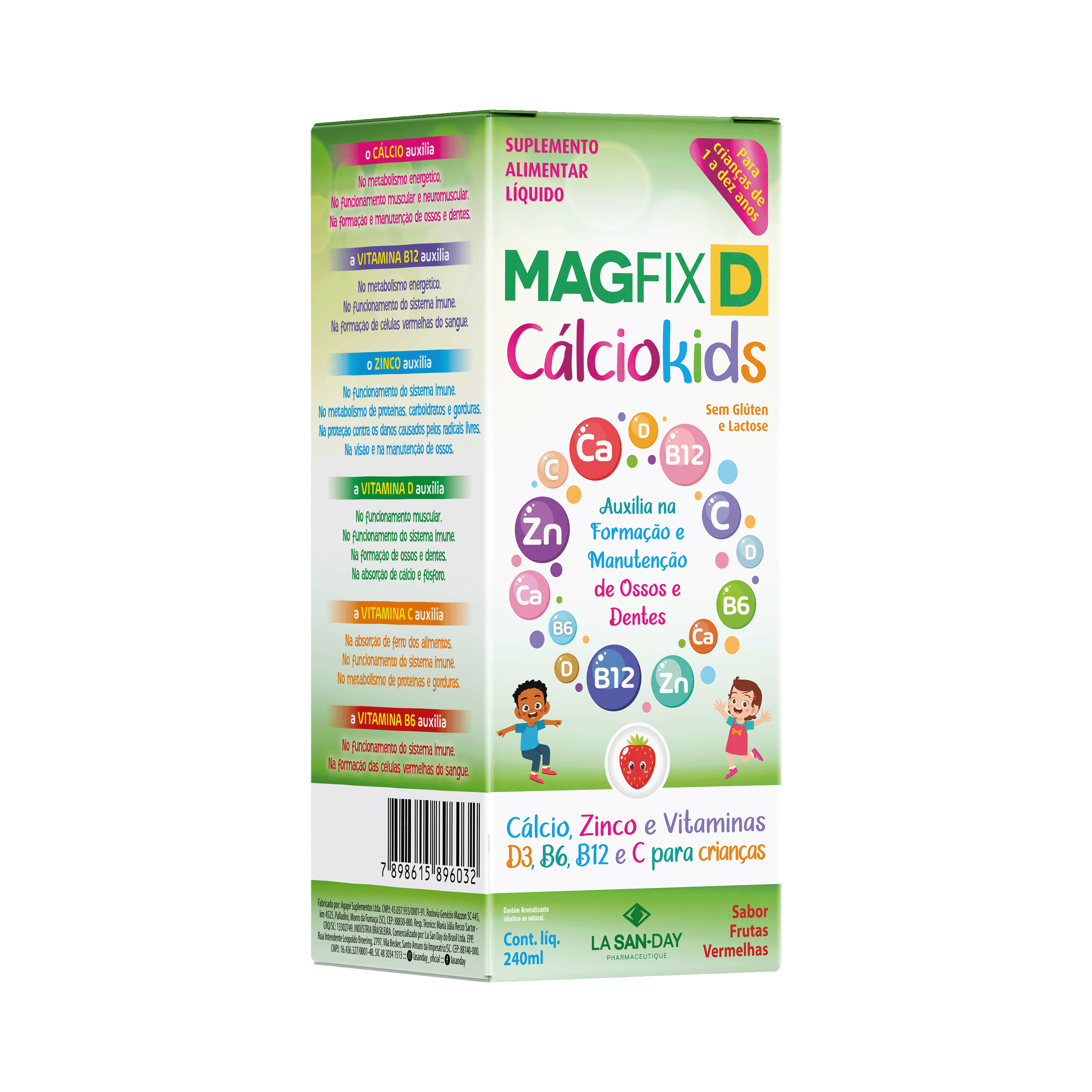 Suplemento Líquido com Cálcio e Vitaminas 240ml