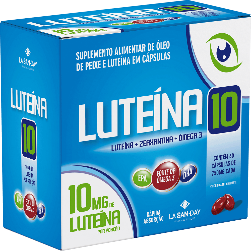 Luteína + Ômega 3 La San Day 60 Cápsulas