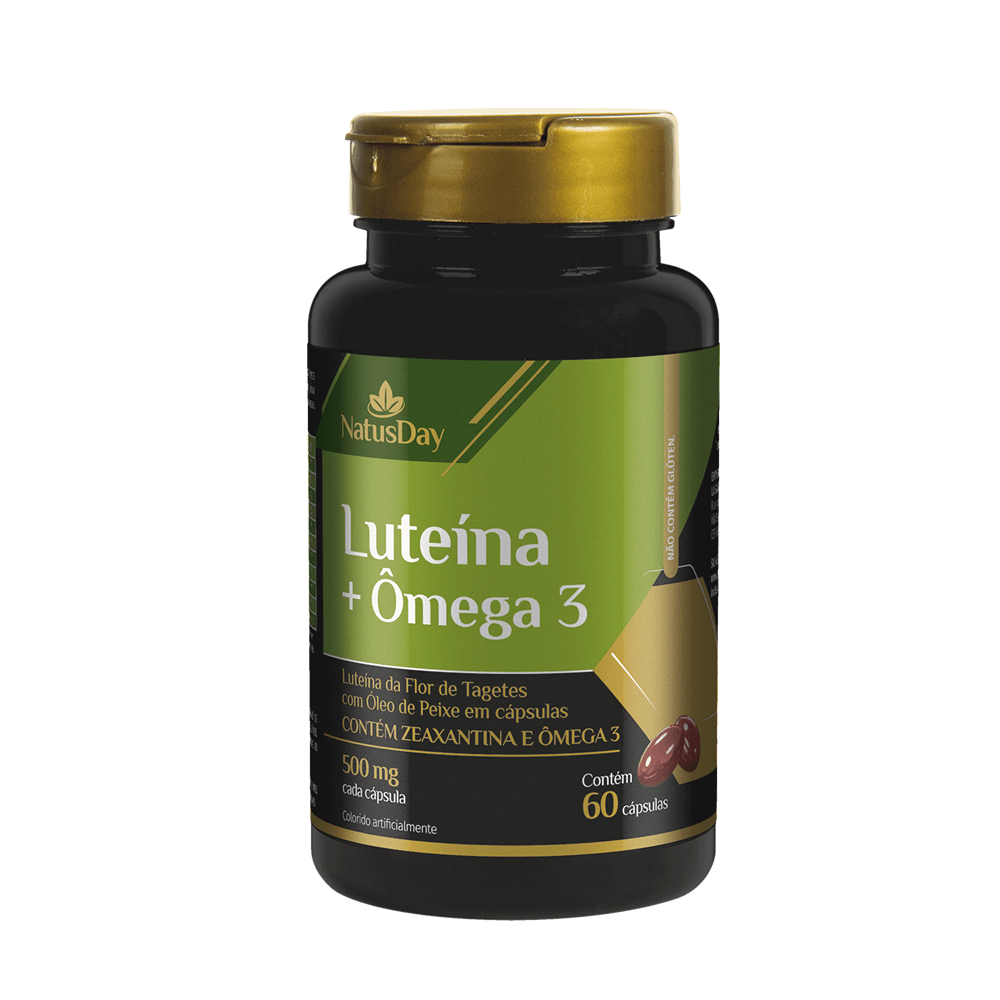 Suplemento Alimentar de Ômega 3 e Luteína 60 Cápsulas Softgel