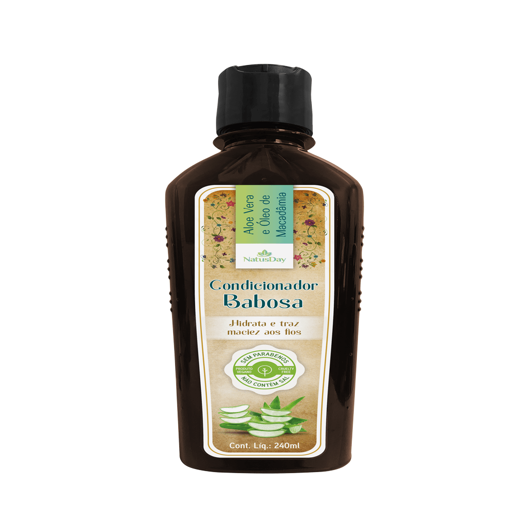 Condicionador Natusday De Babosa Com Aloe Vera E Óleo De Macadâmia 240ml