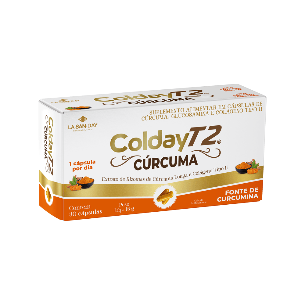 Suplemento Alimentar De Cúrcuma, Glucosamina E Colágeno Tipo Ii