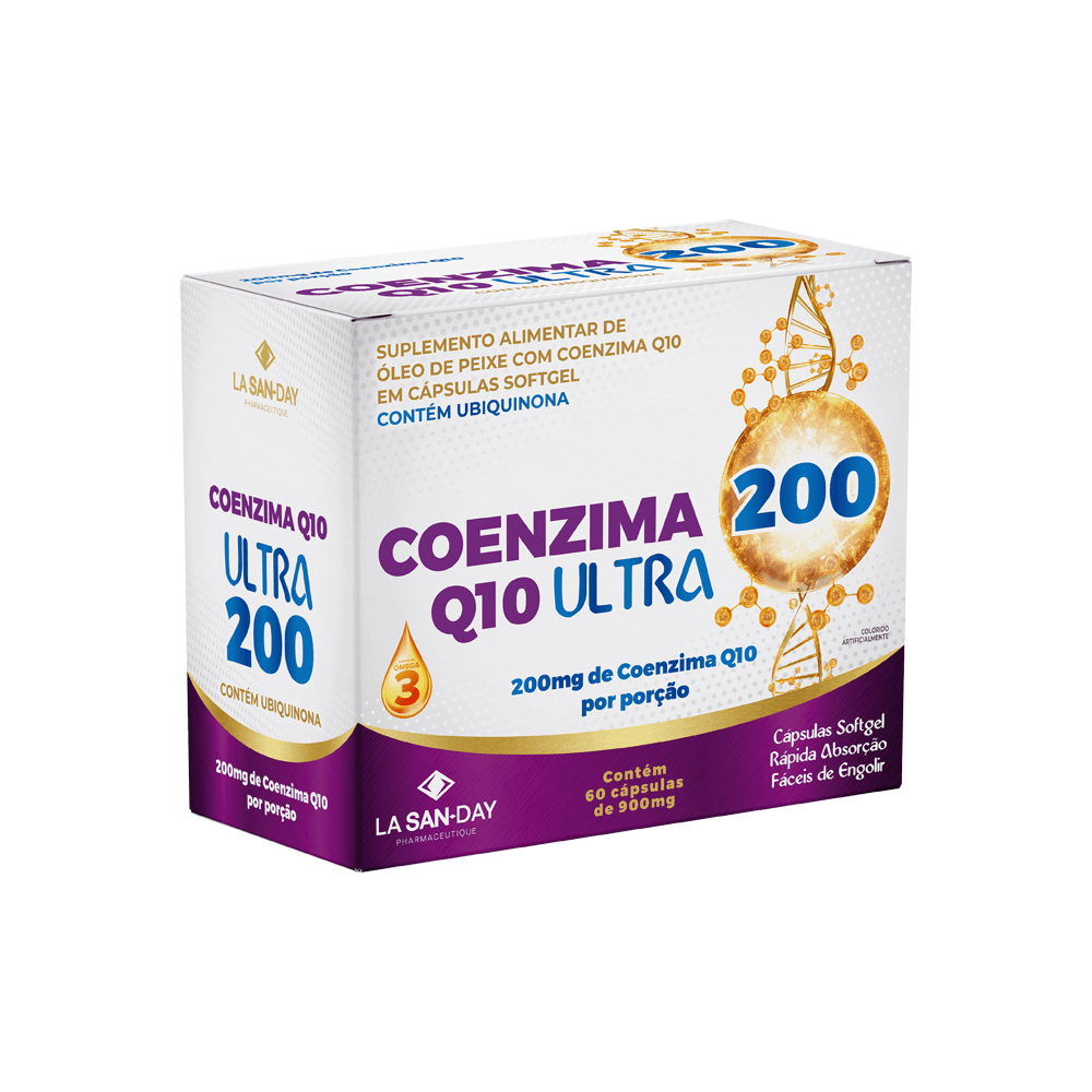 Suplemento Alimentar De Ômega 3 Com Coenzima Q10 Em Cápsulas