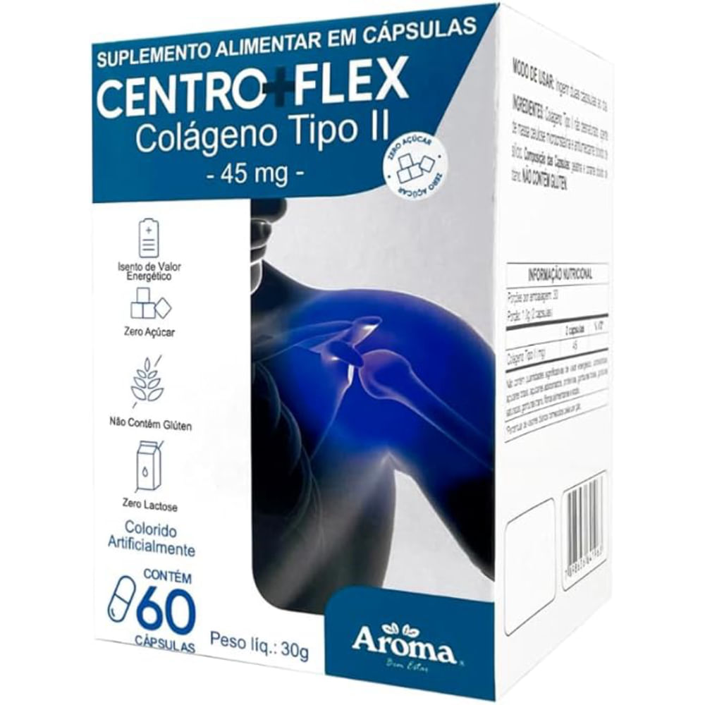 Colágeno Tipo II Centro+Flex 60 Cápsulas