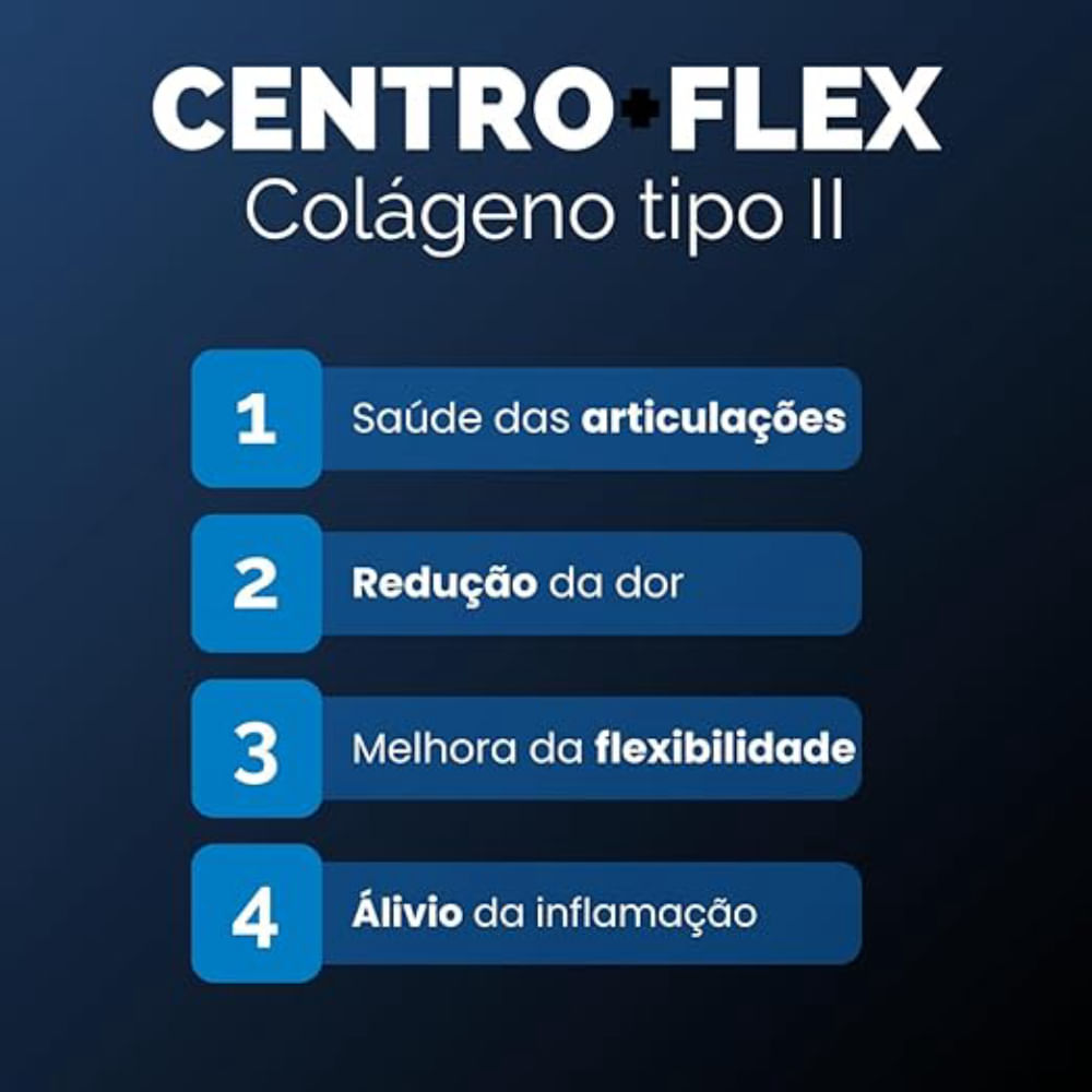 Colágeno Tipo II Centro+Flex 60 Cápsulas