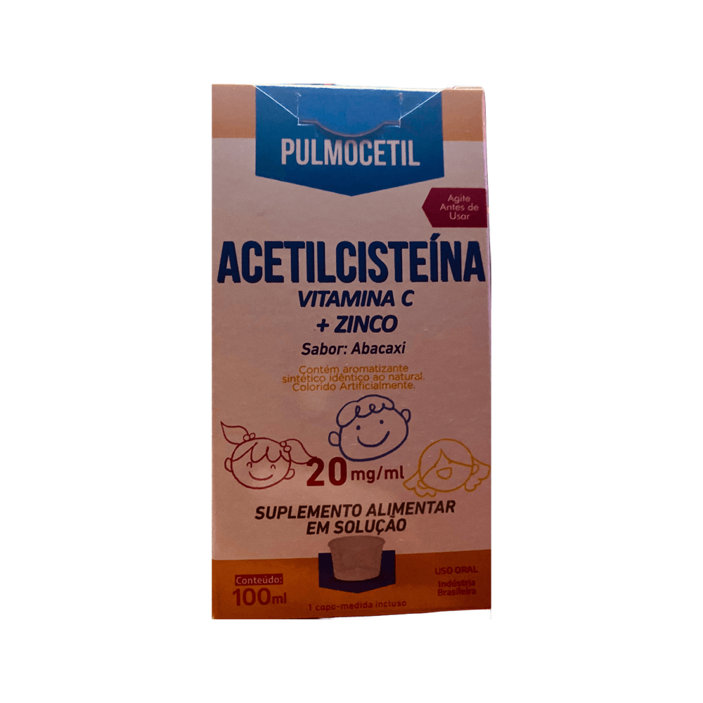 Acetilcisteina Pulmocetil Sabor Abacaxi 100ml