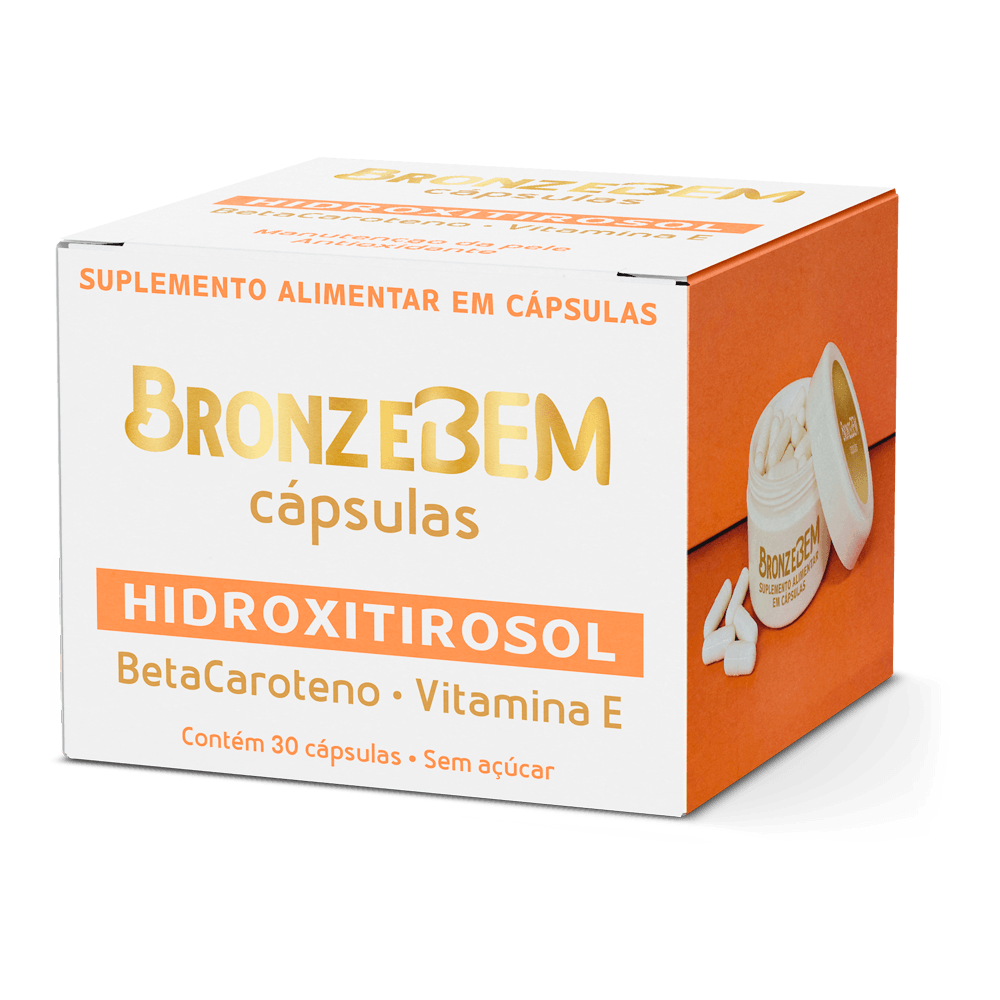 Suplemento Alimentar de Hidroxitirosol, Betacaroteno e Vitamina E 30 Cápsulas