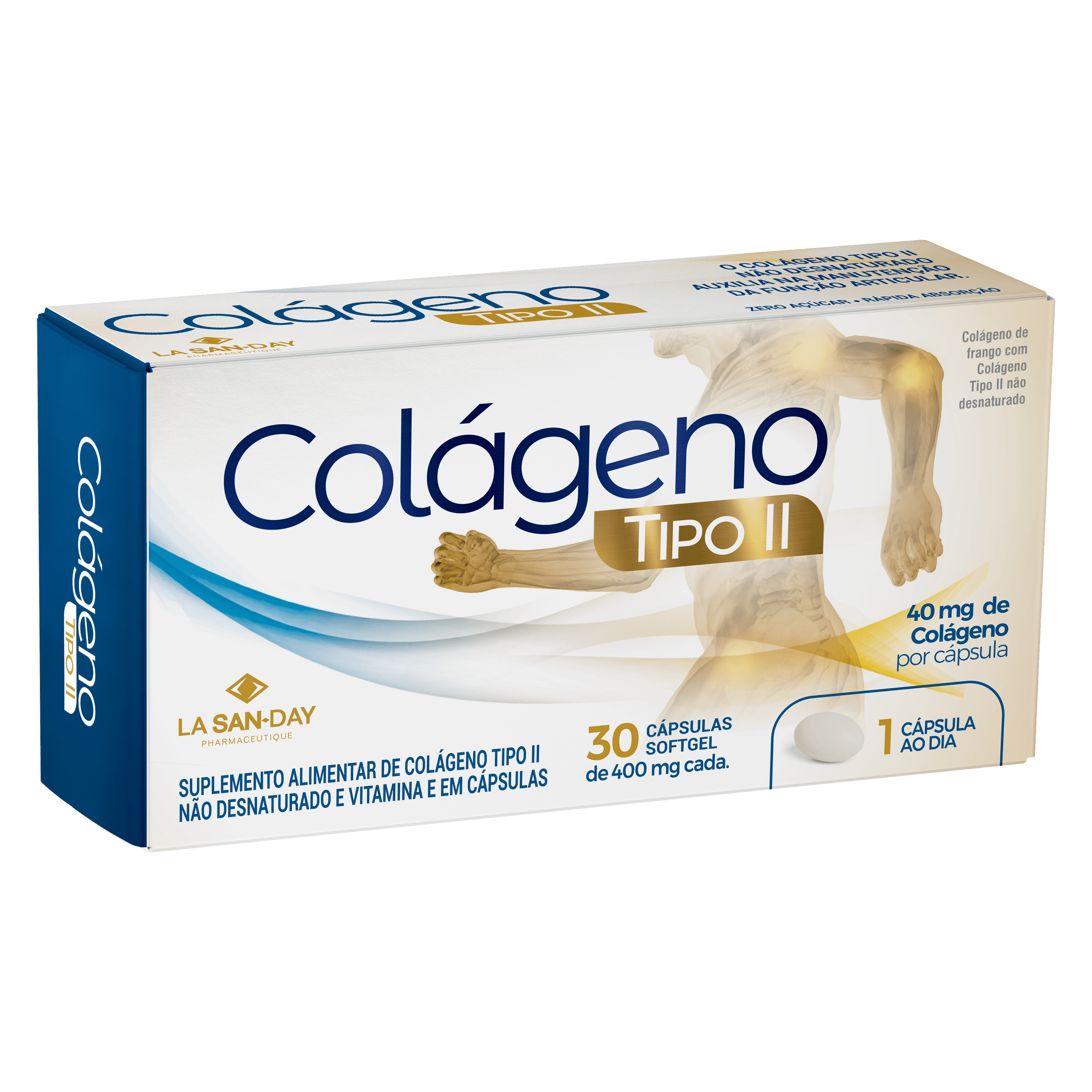 Colágeno Tipo 2 + Vitamina E 30 Cápsulas