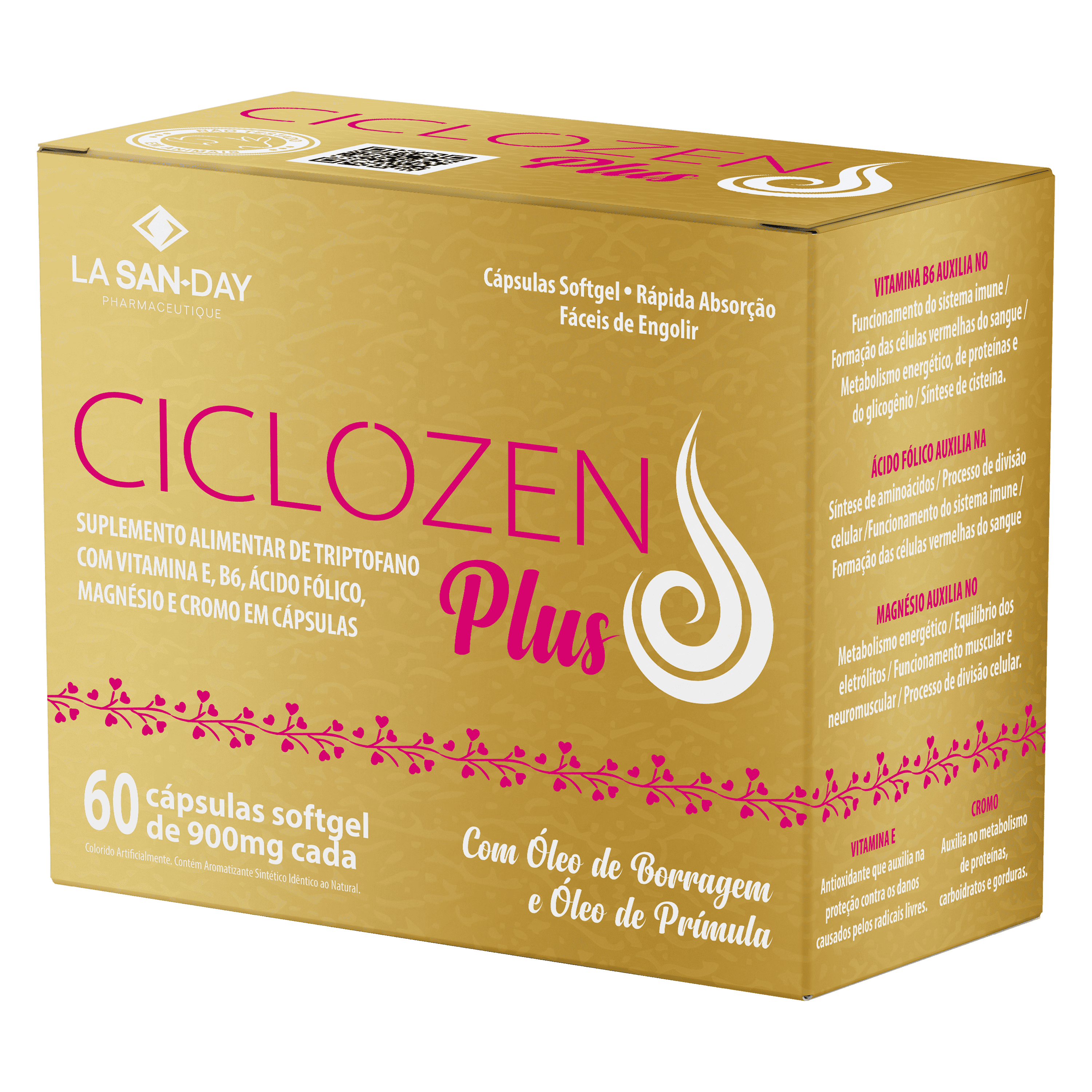 Suplemento de Triptofano, Ômega 3,6,9 e Vitaminas 60 Cápsulas