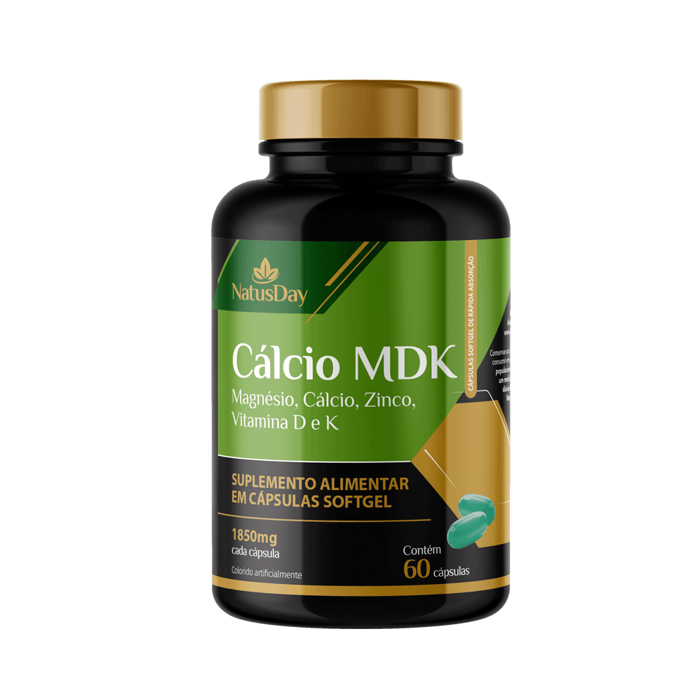 Cálcio Mdk Natusday 60 Cápsulas