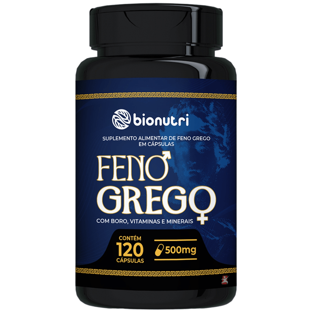 FENO GREGO COM BORO VITAMINAS E MINERAIS BIONUTRI 120 CAPSULAS