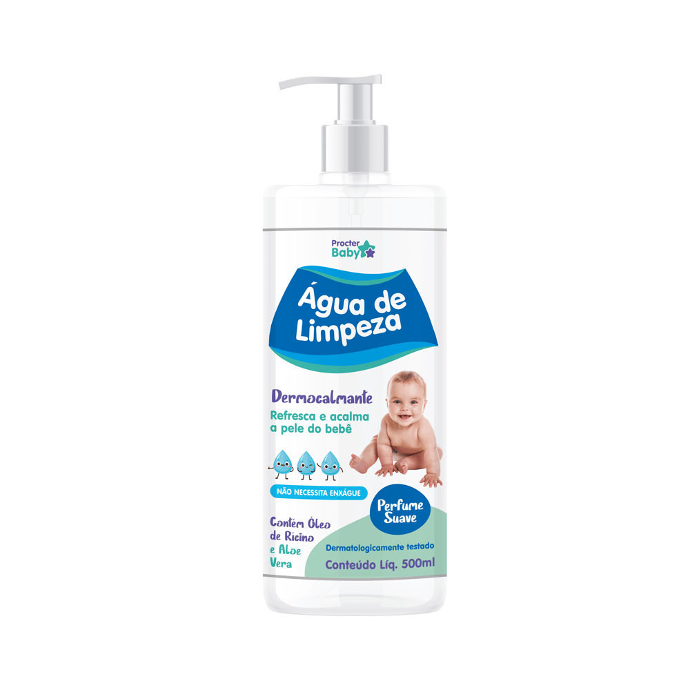 Água De Limpeza Com Aloe Vera E Óleo De Rícino 500ml