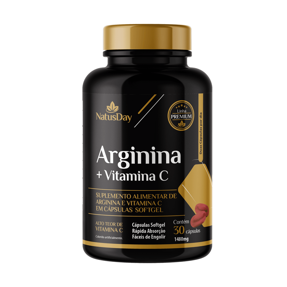 Suplemento Alimentar De Arginina E Vitamina C Em Cápsulas Softgel