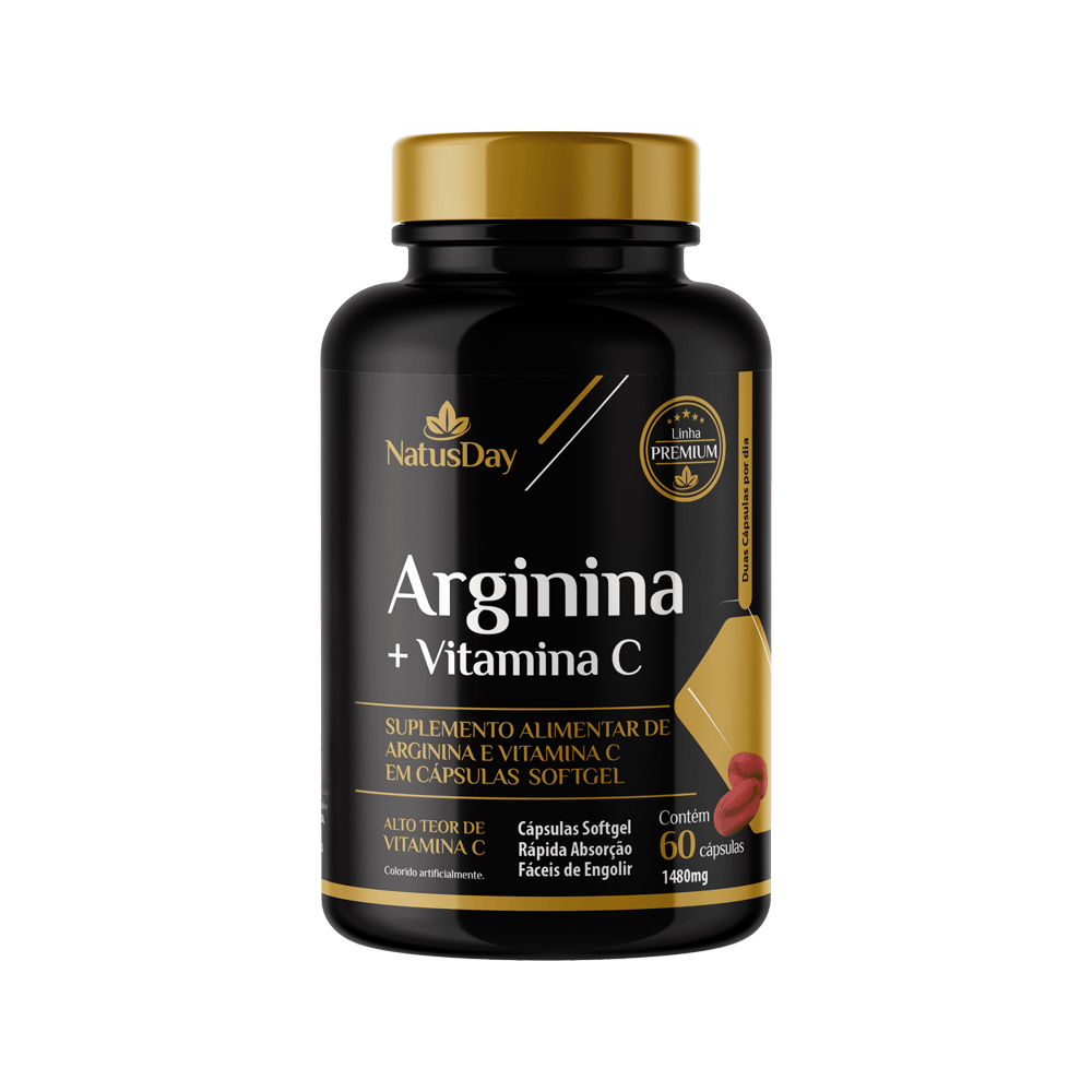 Suplemento Alimentar De Arginina E Vitamina C Em Cápsulas