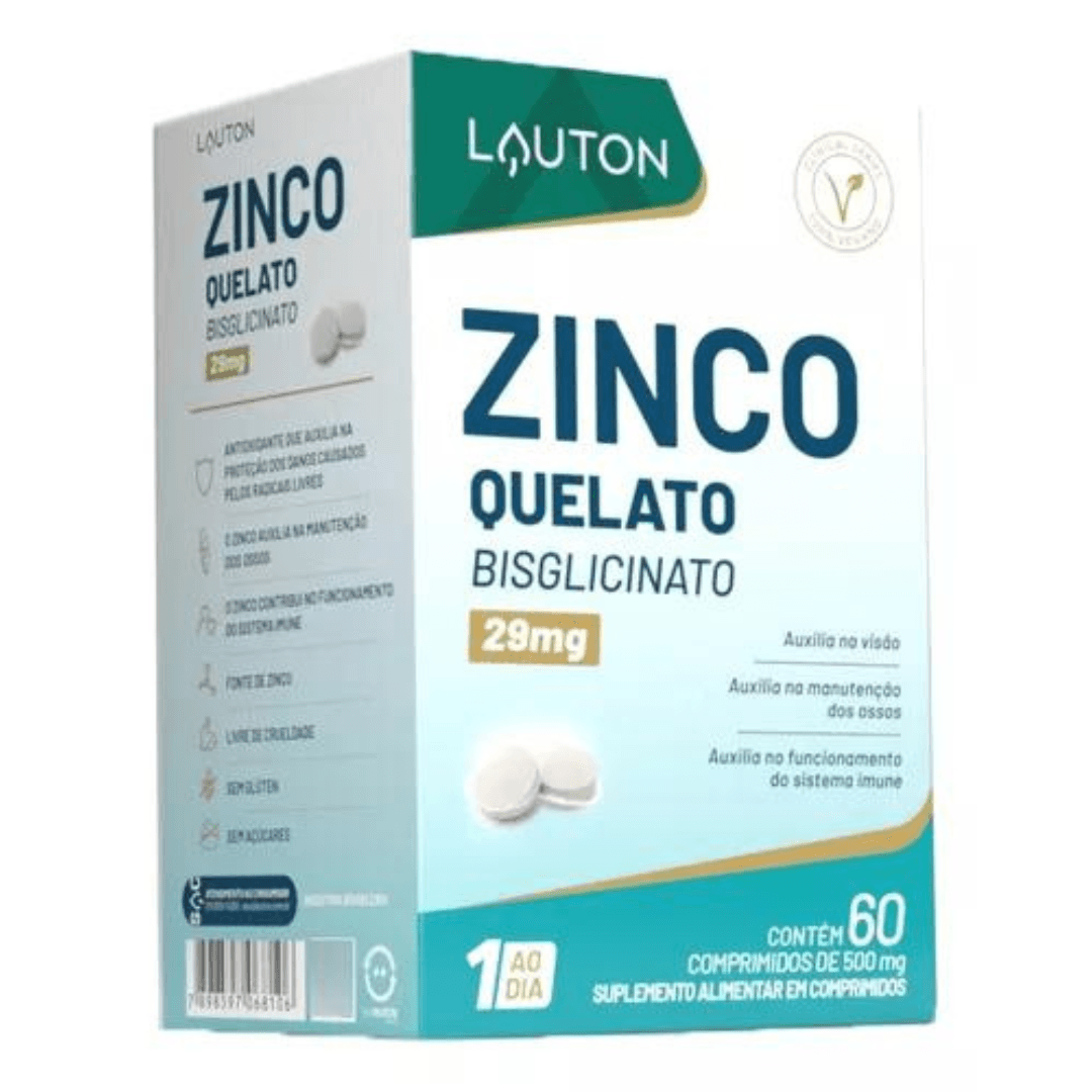 Zinco Quelato 60 comprimidos