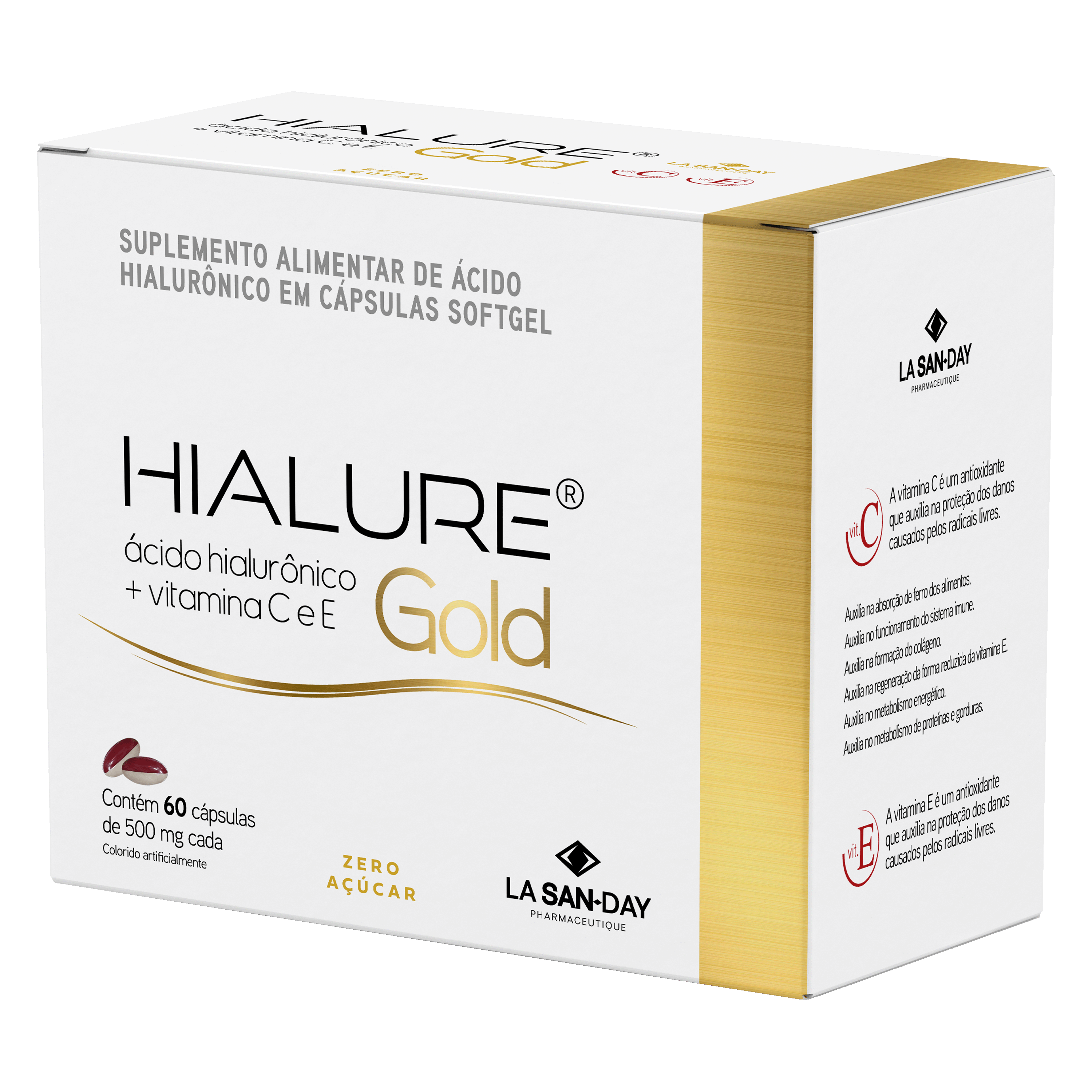 Suplemento Alimentar de Ácido Hialurônico em Cápsulas
