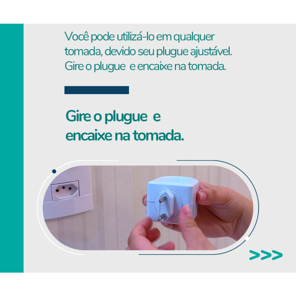 Difusor elétrico de polimero bivolt