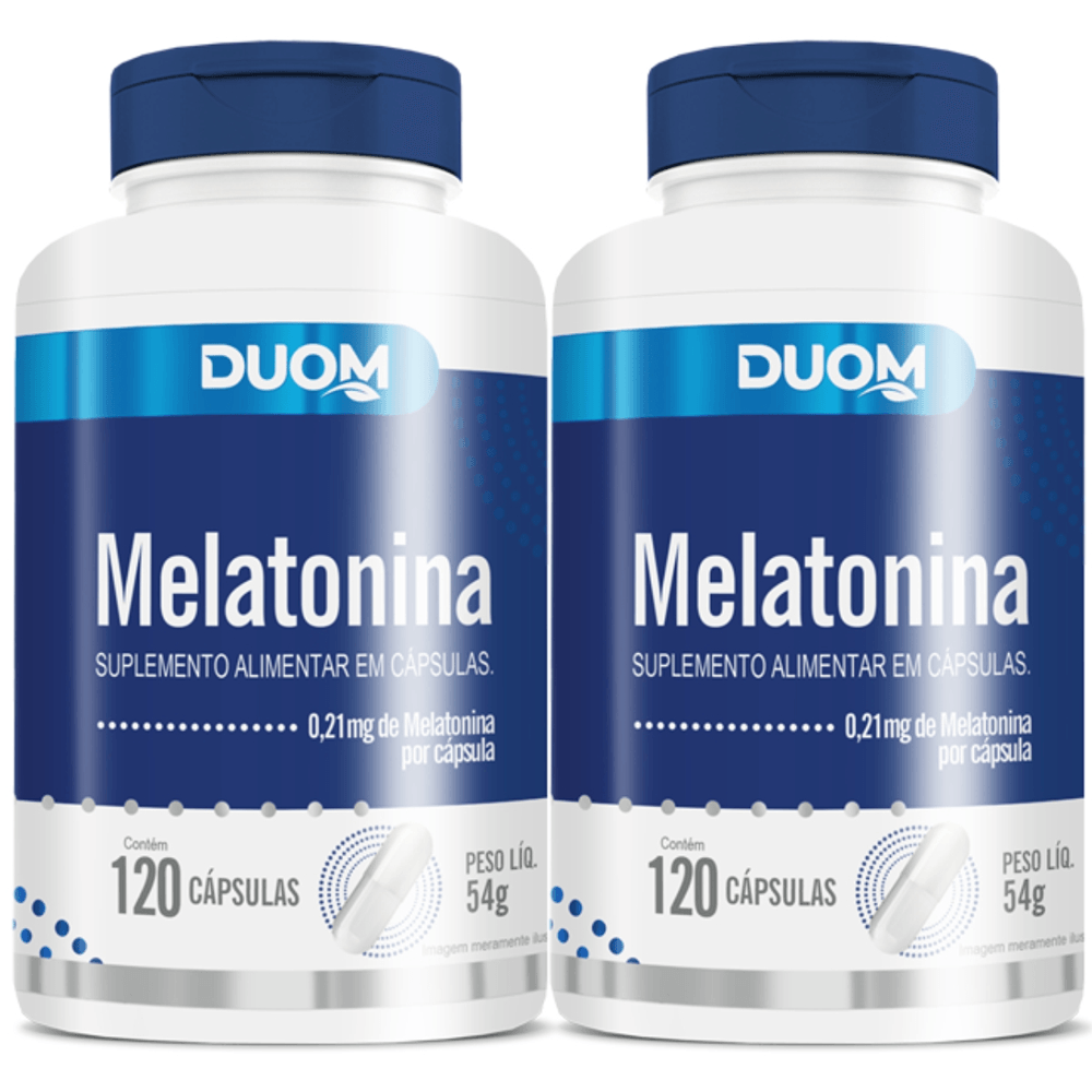 Kit 2 MELATONINA PURA 120 CÁPS CADA DUOM