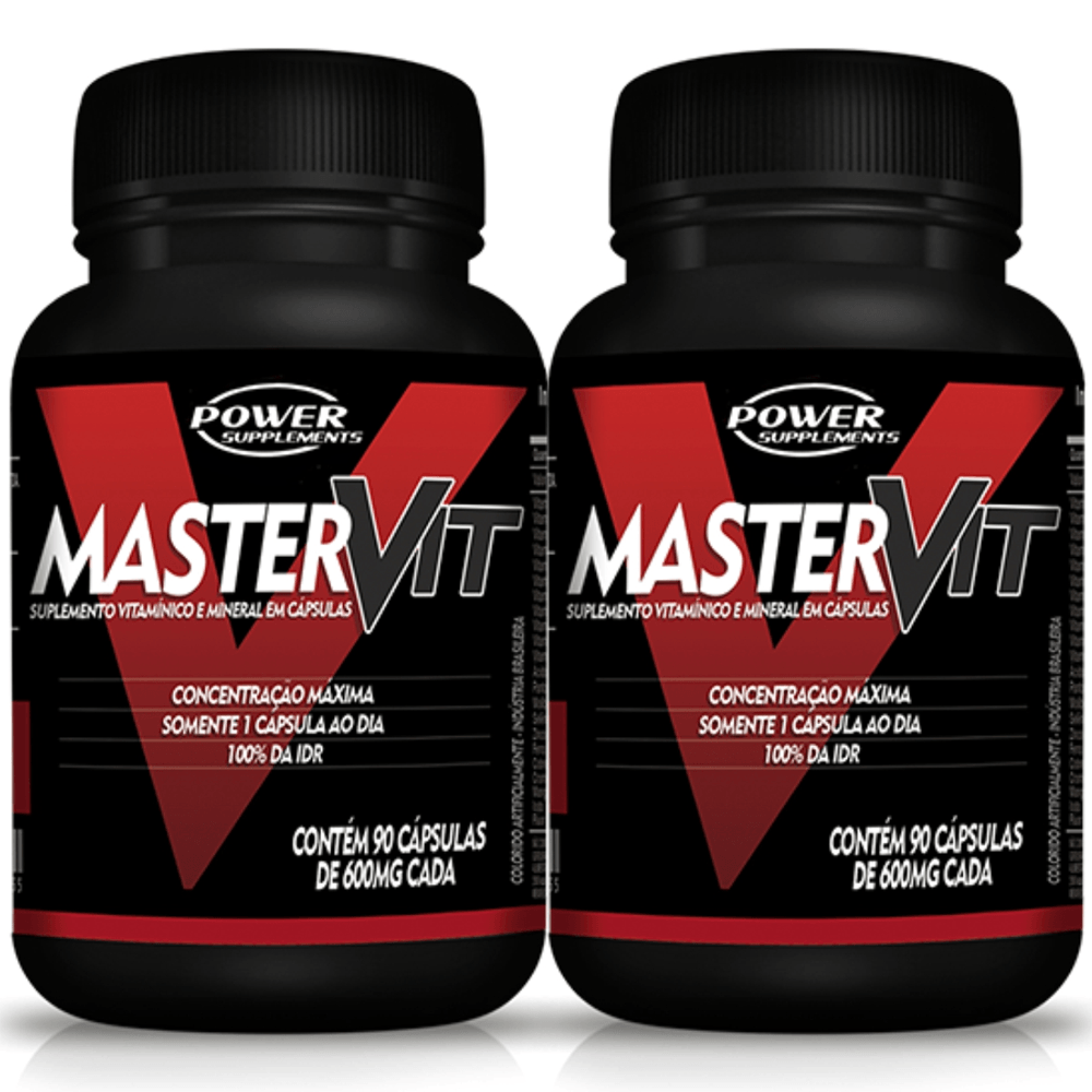 Kit 2 Master Vit Vitaminas E Minerais Concentrado 90 Cáps
