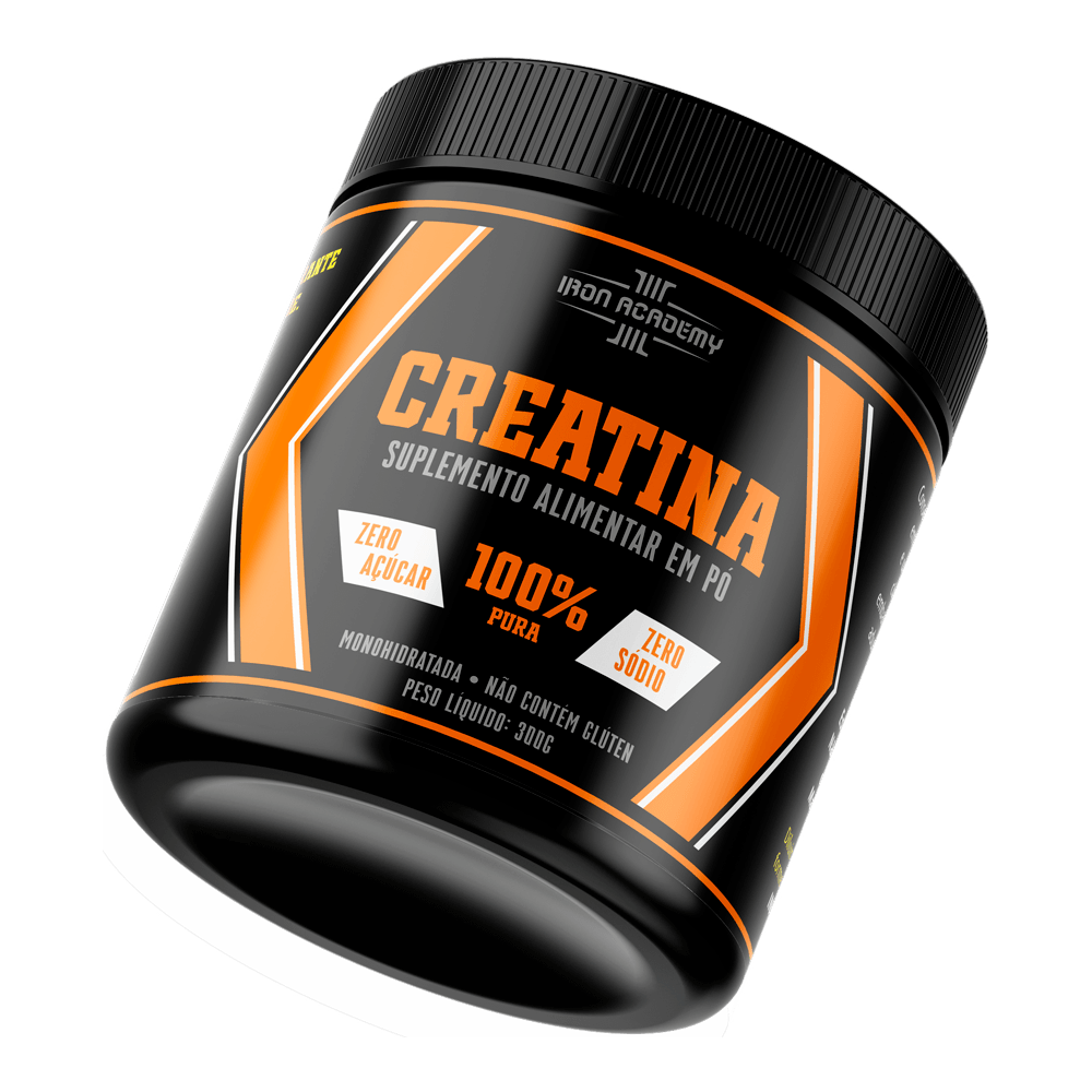 Creatina Iron Academy Aumento de Desempenho e Massa Muscular 300g