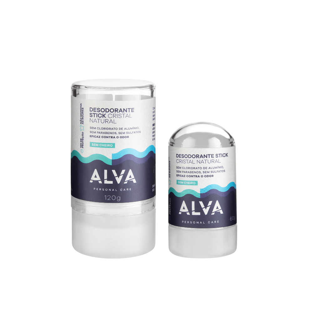 Kit Desodorante Cristal Tal Pai Tal Filho Stick Sensitive Alva