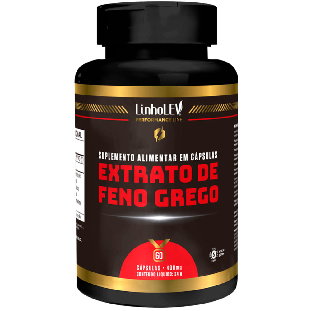 Feno Grego Extrato Concentrado Saponinas Linha Premium 60 Cápsulas