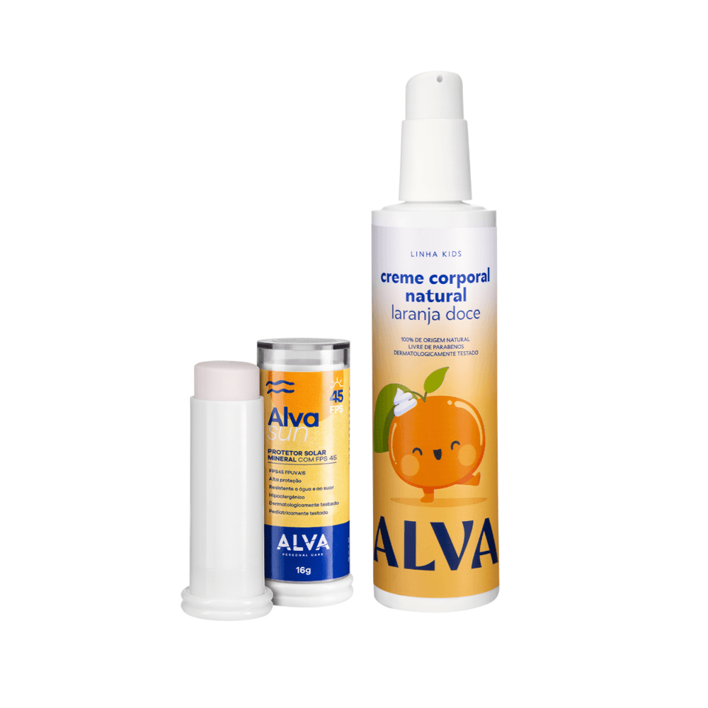 Kit Sun Kids Protetor Solar + Creme Corporal Alva
