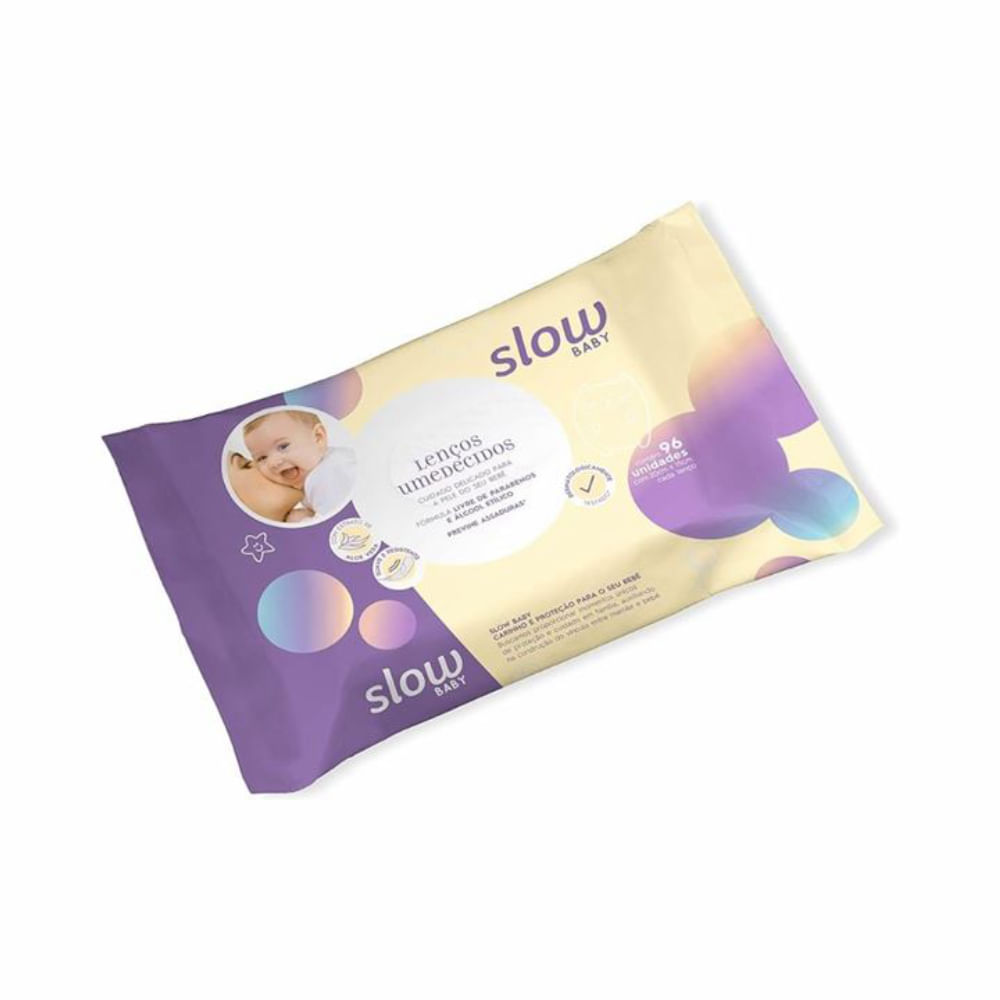 Lenço Umed Slow Baby 96 Unidades