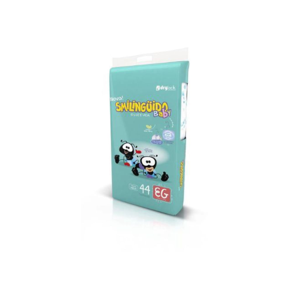 Fralda Smilinguido Jumbinho Mega Tamanho Eg 44 Unidades