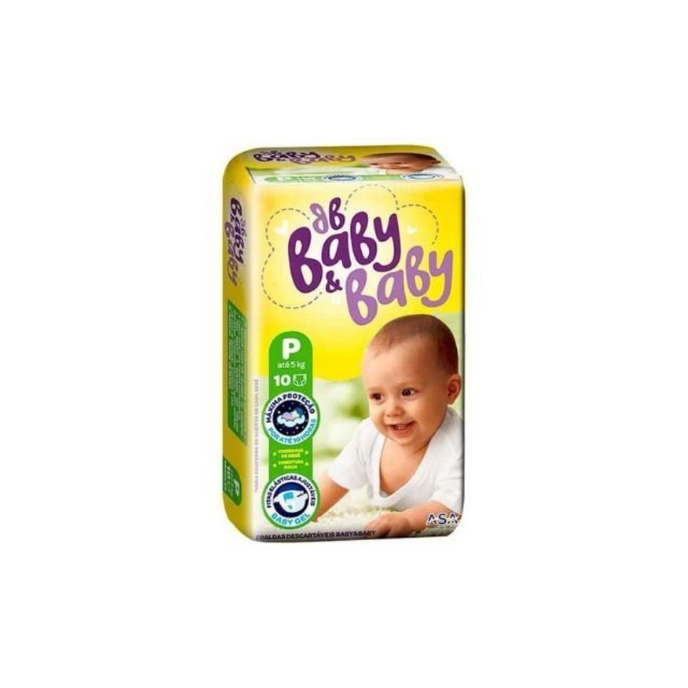 Fralda Baby&Baby Tamanho P 10 Unidades