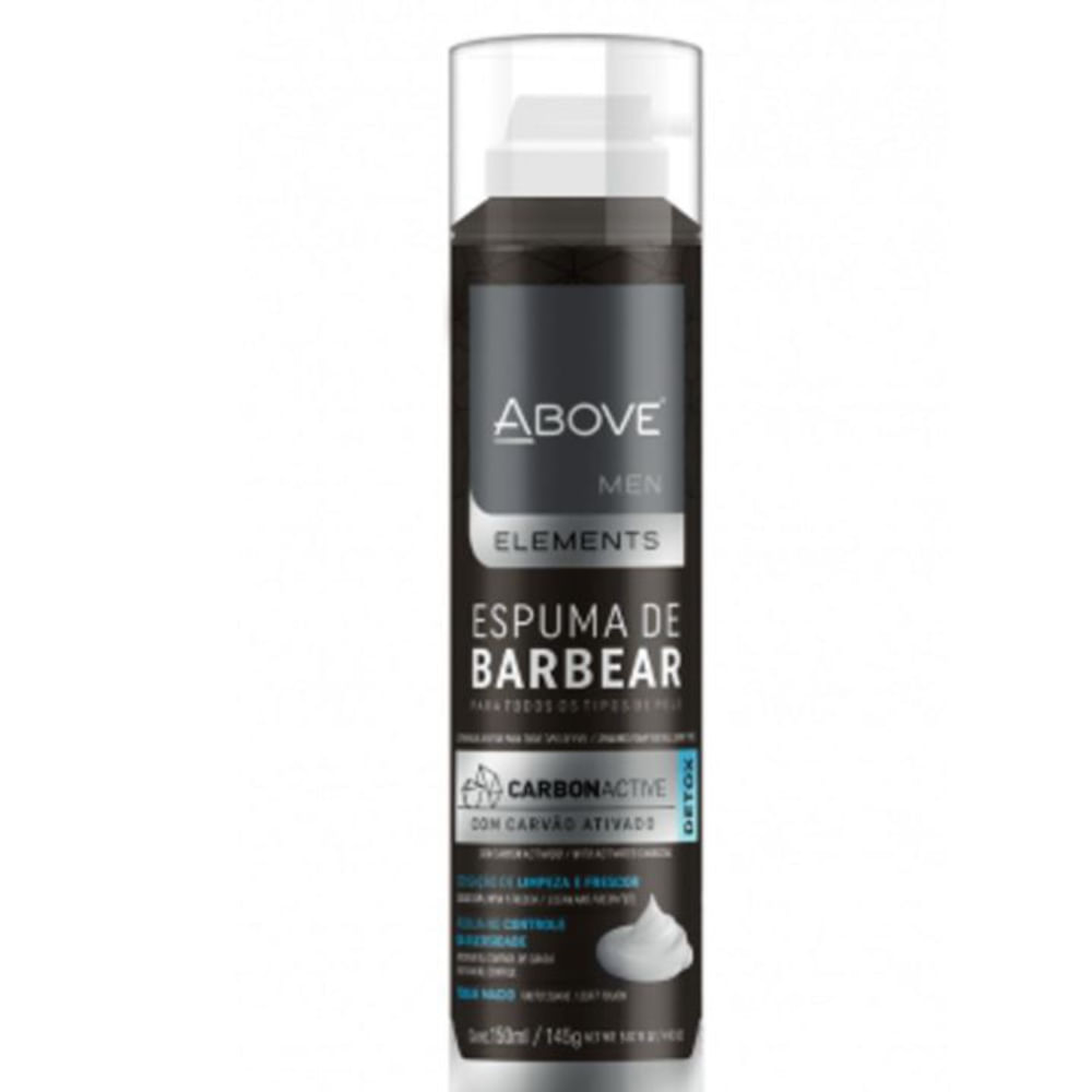 Espuma Barba Above Carvão Ativado 150ml