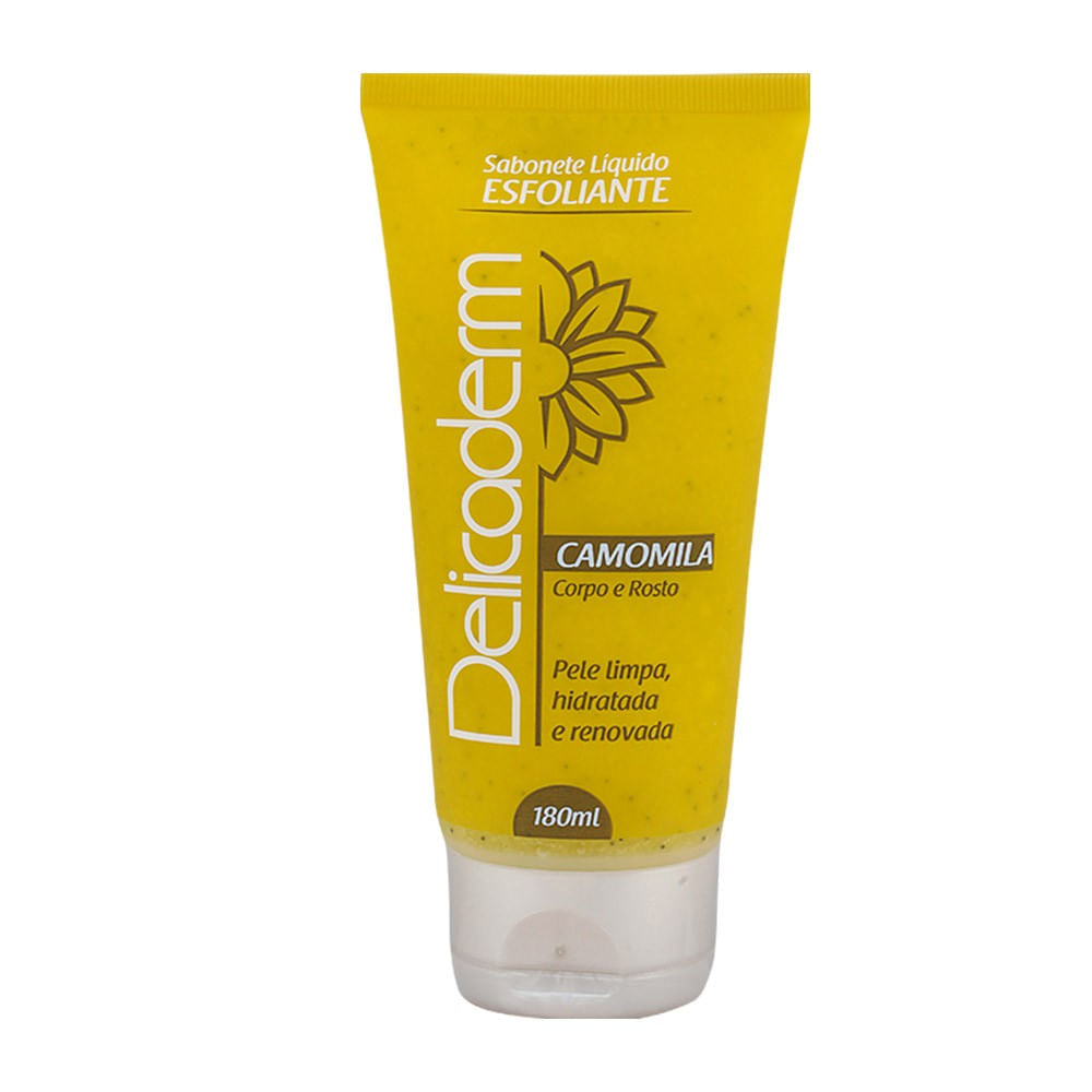 Sabonete Líquido Delicaderm Esfoliante Camomila 180ml