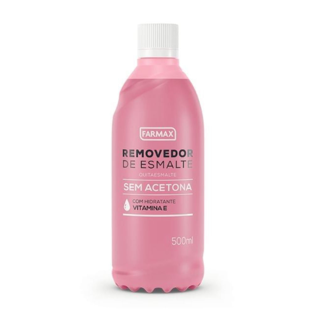 Removedor De Esmalte Farmax 500ml Sem Acetona